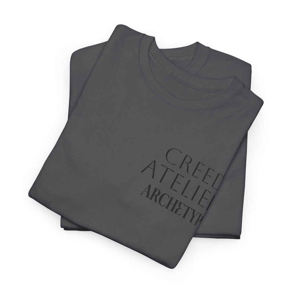 Creed Atelier Graphic Tee — Minimalist Fashion Logo T-Shirt