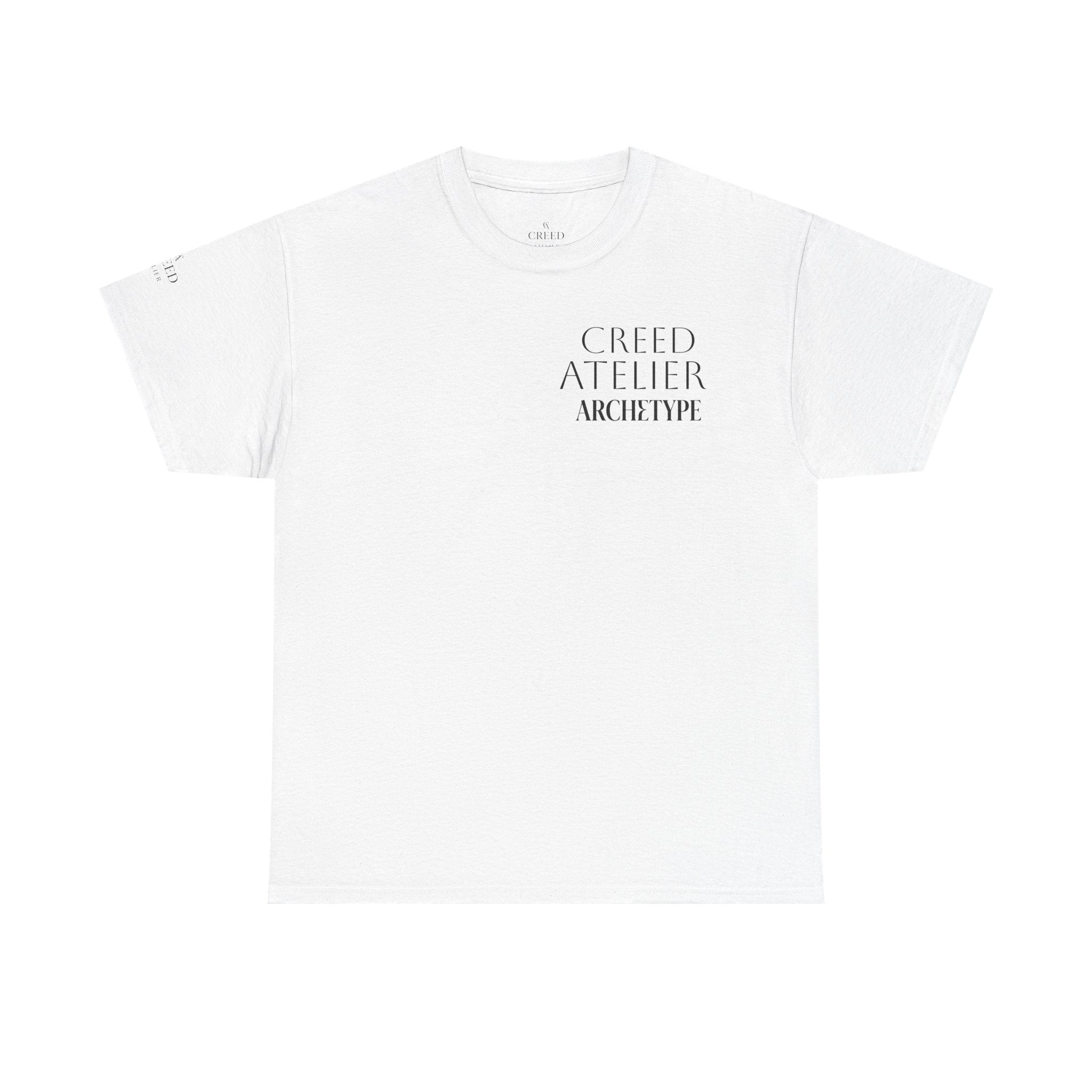 Creed Atelier Graphic Tee — Minimalist Fashion Logo T-Shirt