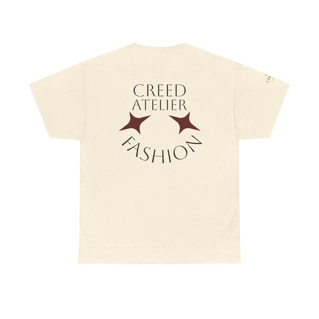 Creed Atelier Graphic Tee — Minimalist Fashion Logo T-Shirt
