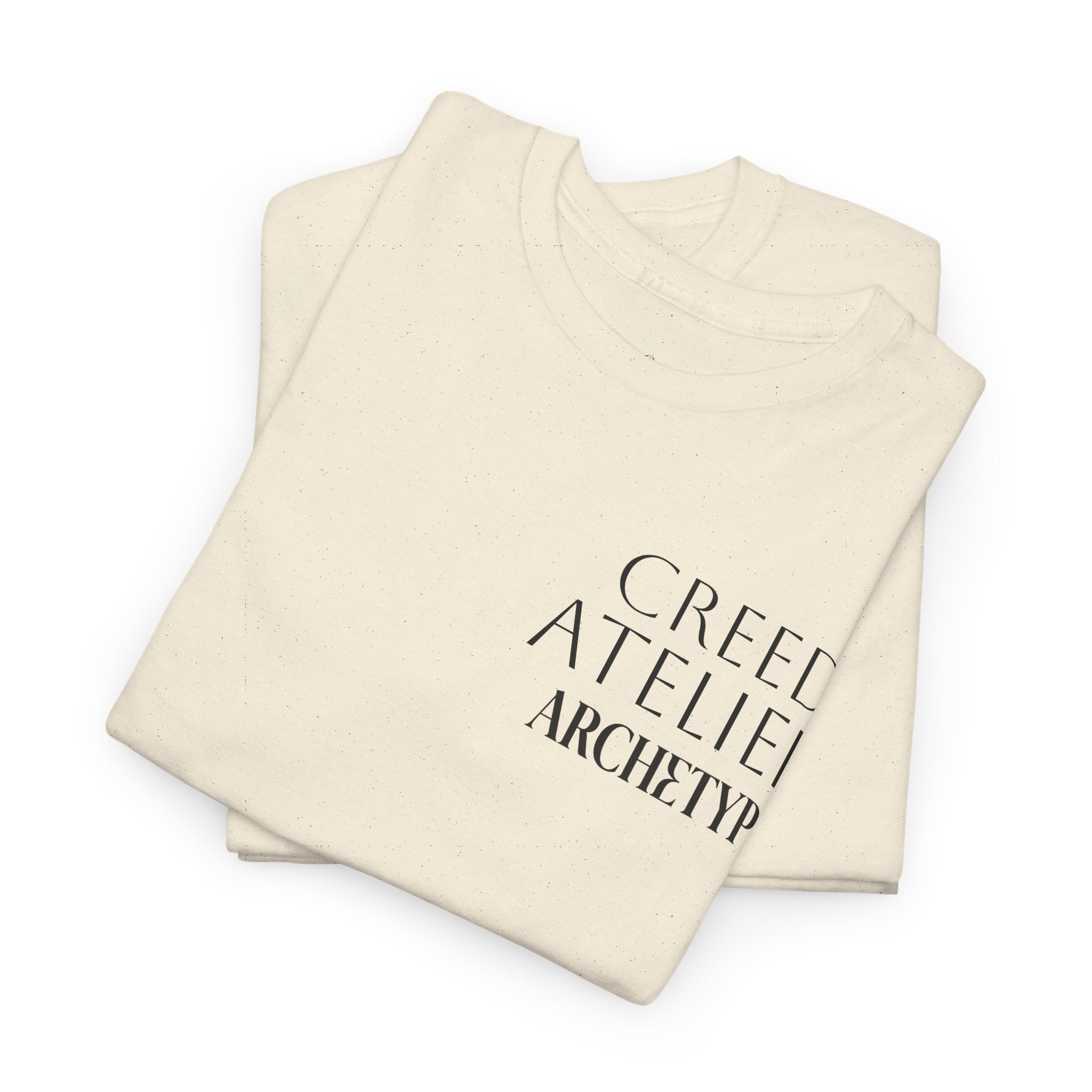 Creed Atelier Graphic Tee — Minimalist Fashion Logo T-Shirt