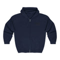 Creed Atelier Zip Hoodie — Minimal Logo & Lips Graphic Full-Zip Sweatshirt