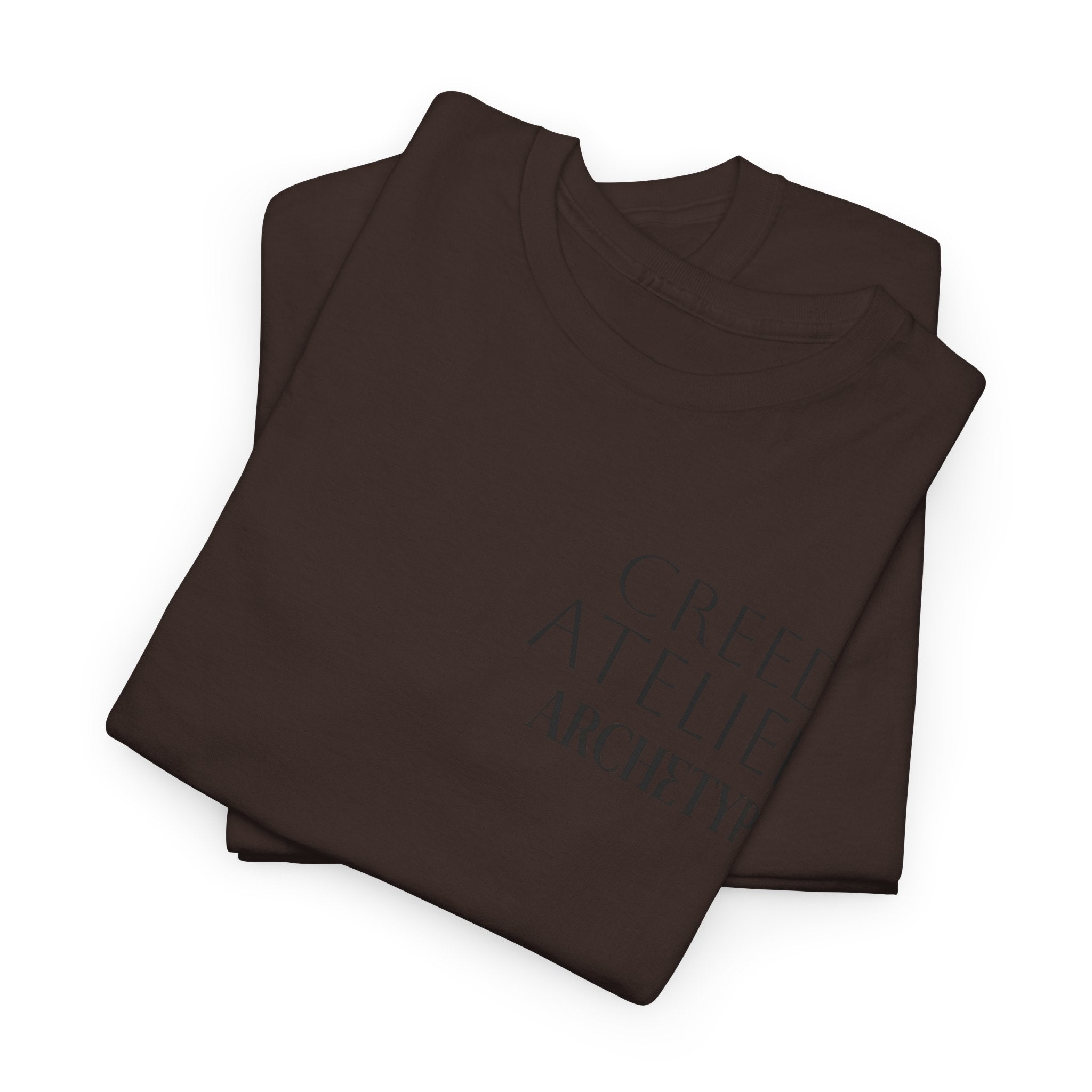 Creed Atelier Graphic Tee — Minimalist Fashion Logo T-Shirt