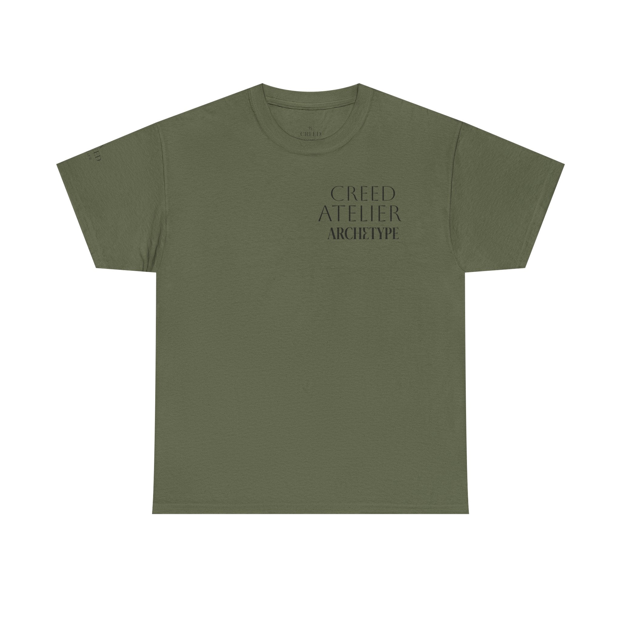 Creed Atelier Graphic Tee — Minimalist Fashion Logo T-Shirt