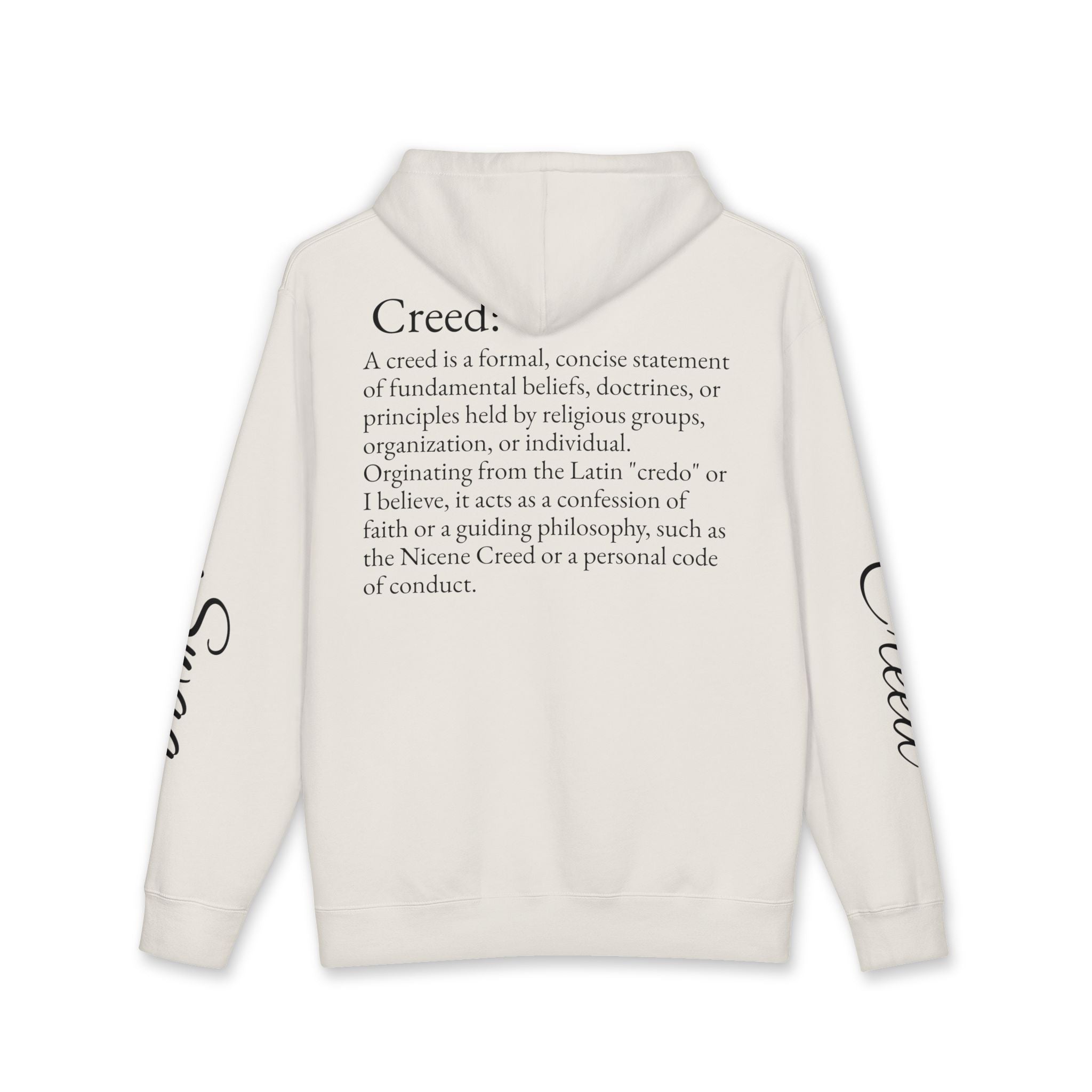 Hoodie - 'Atelier Swag' Crew Creed Graphic Hoodie