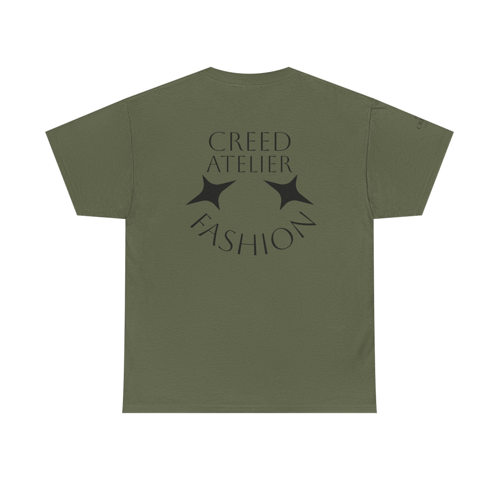 Creed Atelier Graphic Tee — Minimalist Fashion Logo T-Shirt