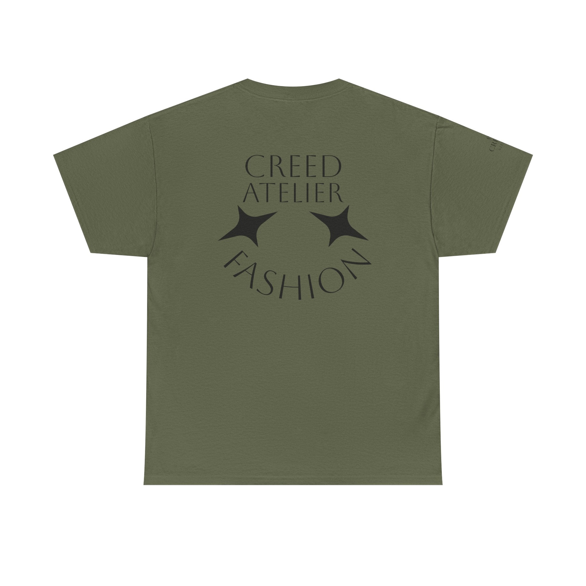 Creed Atelier Graphic Tee — Minimalist Fashion Logo T-Shirt