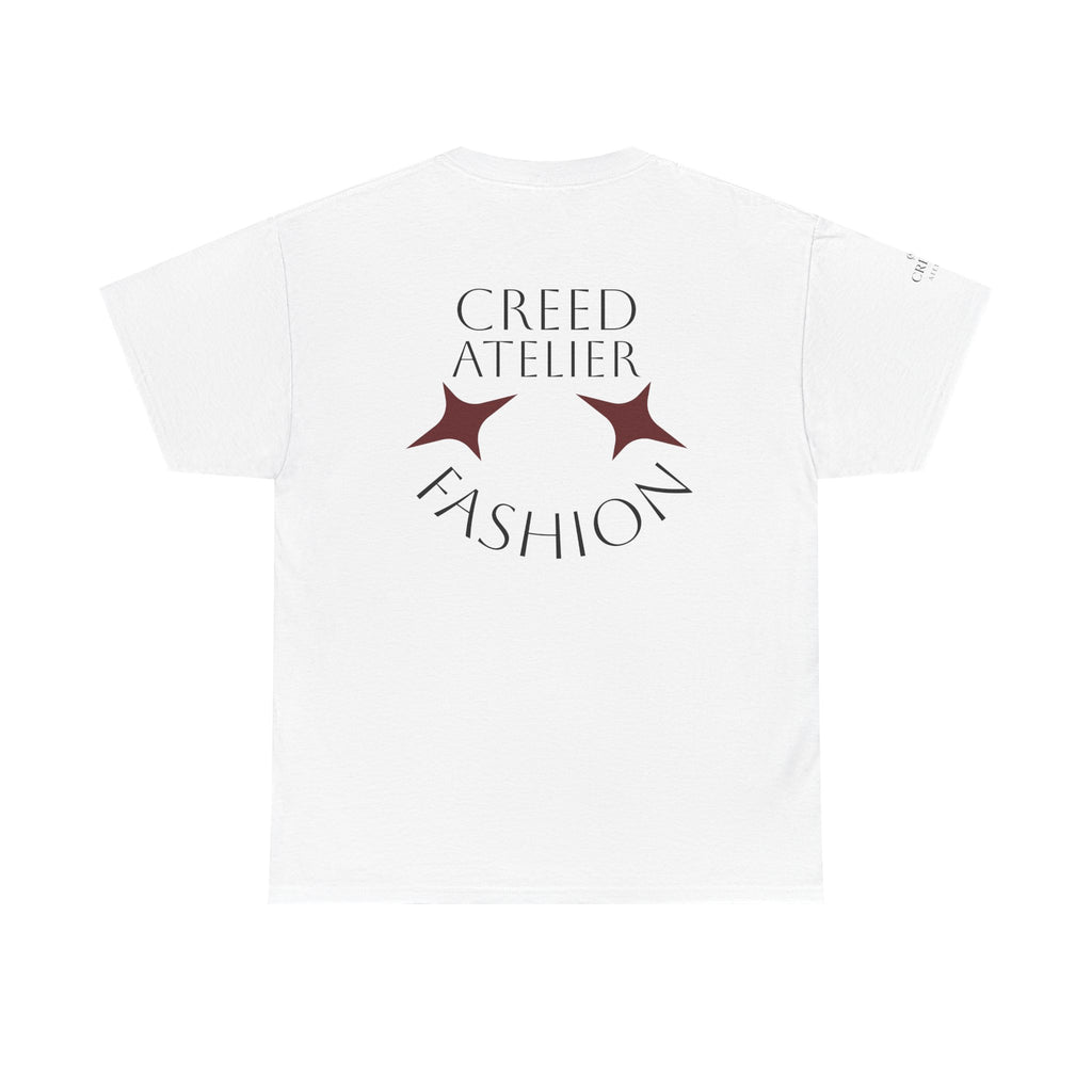 Creed Atelier Graphic Tee — Minimalist Fashion Logo T-Shirt