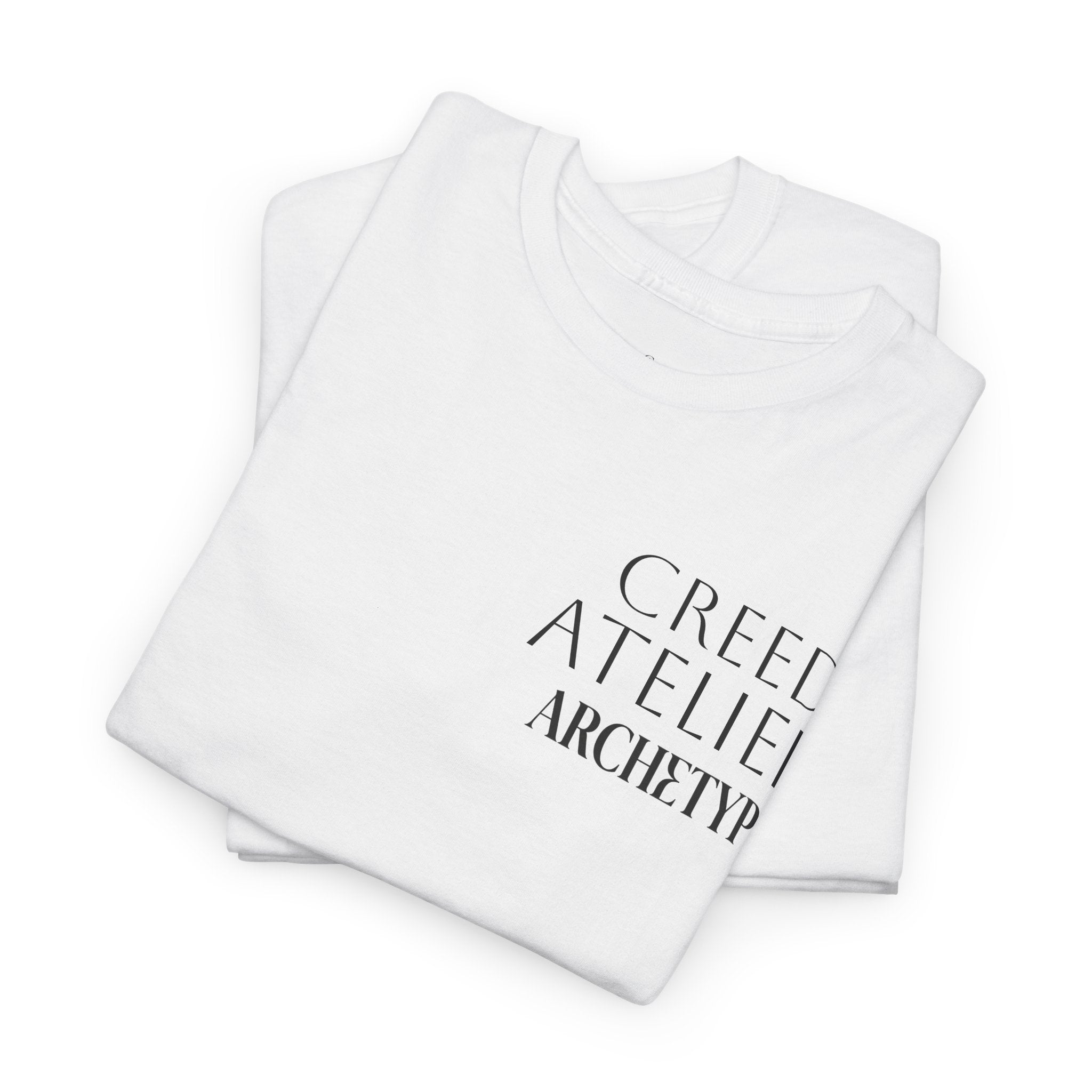 Creed Atelier Graphic Tee — Minimalist Fashion Logo T-Shirt