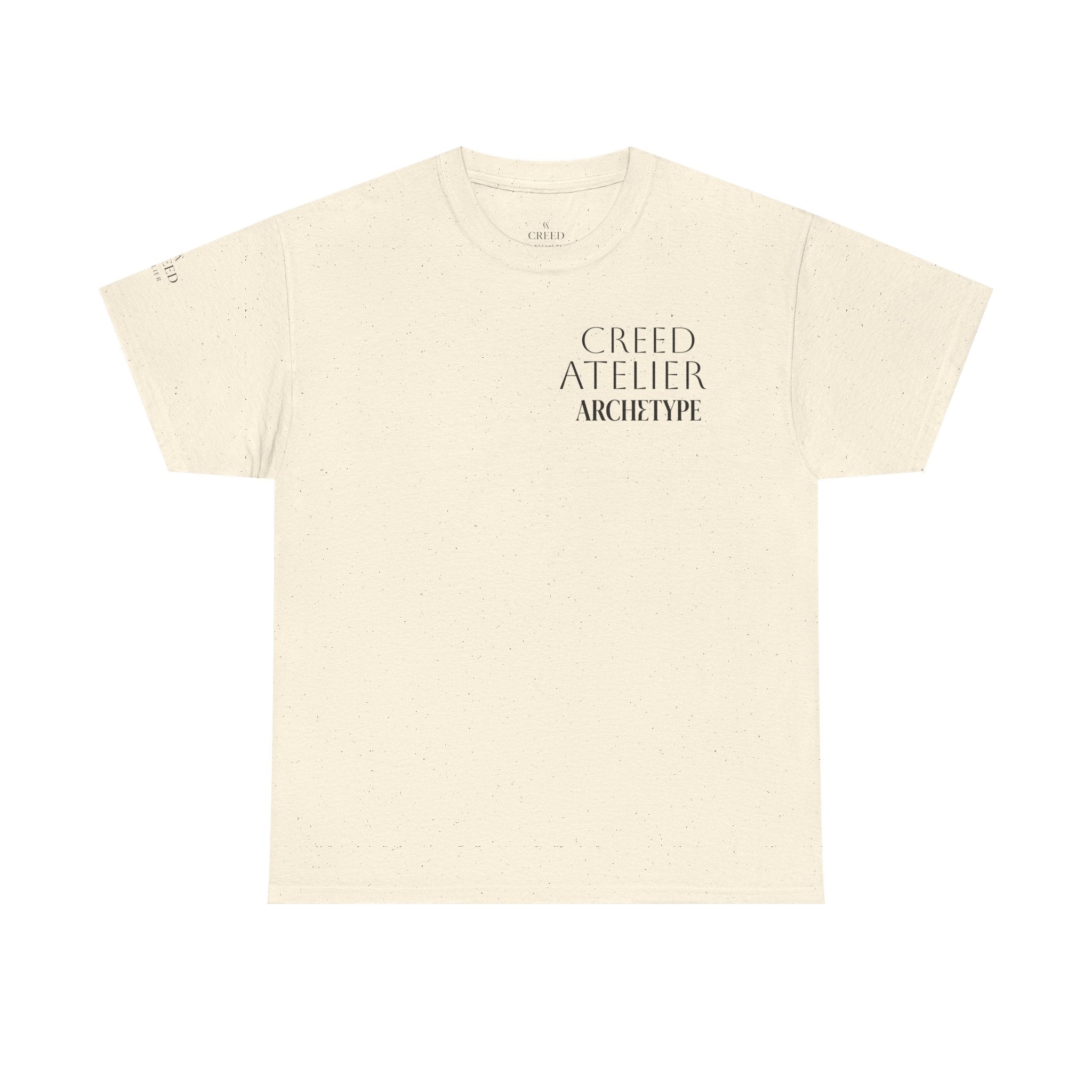 Creed Atelier Graphic Tee — Minimalist Fashion Logo T-Shirt